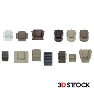 2d Chair Set